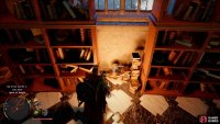 then grab the Celestial from the floor between two bookshelves,