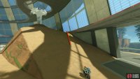 Drive around until you find the geyser ramp and drive onto the rail at the top of it (Don&rsquo;t go up the geyser).