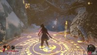 You can reach Mort Grotto&rsquo;s Shrine by coming through the mine itself, or dropping from above onto this sigil.