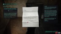 The note reveals what house the archeologist#&rsquo;s daughter lives in. Image via Gamer Guides / Nacon.