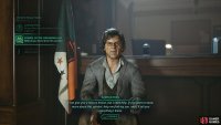 With the keys acquired, head into the Town Hall, also down the road from the Pharmacy and speak to this man to progress the main quest. Image via Gamer Guides / Nacon