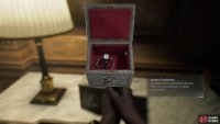 Turn right at the Balcony to reach the corridor. The Chairman&rsquo;s Office is down there. Look for this object by the entrance to the Chairman&rsquo;s Door. Image via Gamer Guides / Capcom.