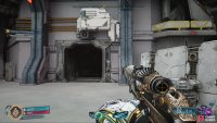 Blast through the enemies until you can find this door to enter.