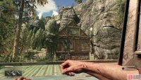 Go to the green shed area via the roof and bring the power cable to the wall. Image via Gamer Guides / Techland.