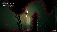 The Fair Fields Secret Area will lead to a platforming challenge that you will need to beat to get to the shortcut entrance. Image via Gamer Guides / Team Cherry.
