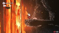 Knock down a secret wall where you can fast travel in the Deep Docks. It leads to a lava platform room, hiding a flea location. Image via Gamer Guides / Team Cherry