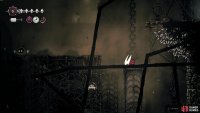 Climb up the first vertical room and go towards the doorway you see here on the right. Image via Gamer Guides / Team Cherry