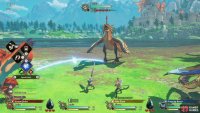 When you see a blue or yellow line, it means the monster is targeting one your allies or your protagonist (respectively) with a counterable attack.