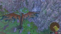 then jump and glide to the southwest to find the third and final set of tracks on another ledge.