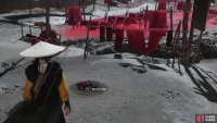 To summon the merchant, you must light a fire on the shore,