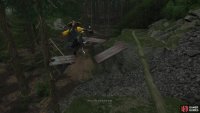 and over weak wooden planks.