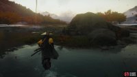 and eventually the fox will lead you to a shrine on an island along the western end of Yubari Lake.