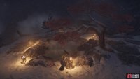 and light the braziers surrounding the hot spring before taking a bath to complete the bonus objective.