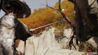 Pull a branch down so you can swing off it.