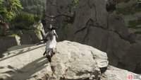 jump and swing across some branches,