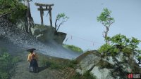 Slide down a slope and jump and grapple to reach a rope as you slide.