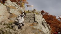Climb cliffs on the far end of the mountain lake and let Torii gates guide you to a scenic precipice,