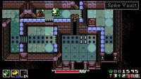 It leads to the top level, where the chest has a Vial Pouch upgrade.