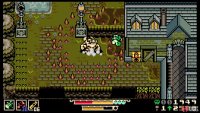 Jumping right before this enemy lands will help to avoid the spikes.