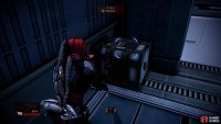 At the end of Miranda’s Loyalty mission, grab a “Trinket” off a crate.