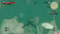 Search for a cave along the southern coast of the river near Beauclair,