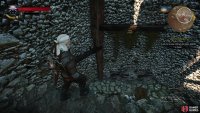 Descend to the bottom of the Destroyed Bastion, dropping off ledges judiciously to avoid fall damage.