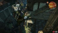 Climb some ladders and jump a gap to reach a door on the upper floor of Zed’s house,