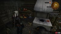 and be sure to grab the frying pan off a table in the kitchen.