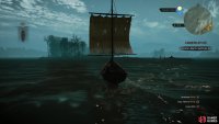 Commandeer Keira’s boat and sail southeast to Fyke Isle.