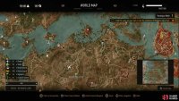 Travel down a road along the northern end of Velen to find a burning house (see marked location),