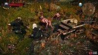 At the third pile of bodies, assist a man being attacked by Ghouls,
