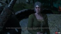 and talk to her to start the quest - she wants you to place her wedding ring on the tombstone of her head husband.