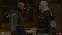 Menge will cut your chat with the Thugs short and inform you in no uncertain terms that the Witch Hunters of Novigrad aren’t your friends.