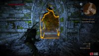 Before dropping down to face the Wild Hunt, blast open a wall to the southwest.