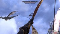 You can shoot Alduin while he&rsquo;s flying, but you&rsquo;ll find it difficult.